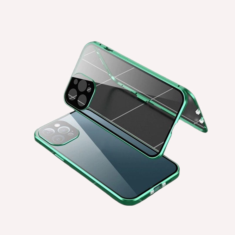 Double-sided magnetic anti-peep phone case