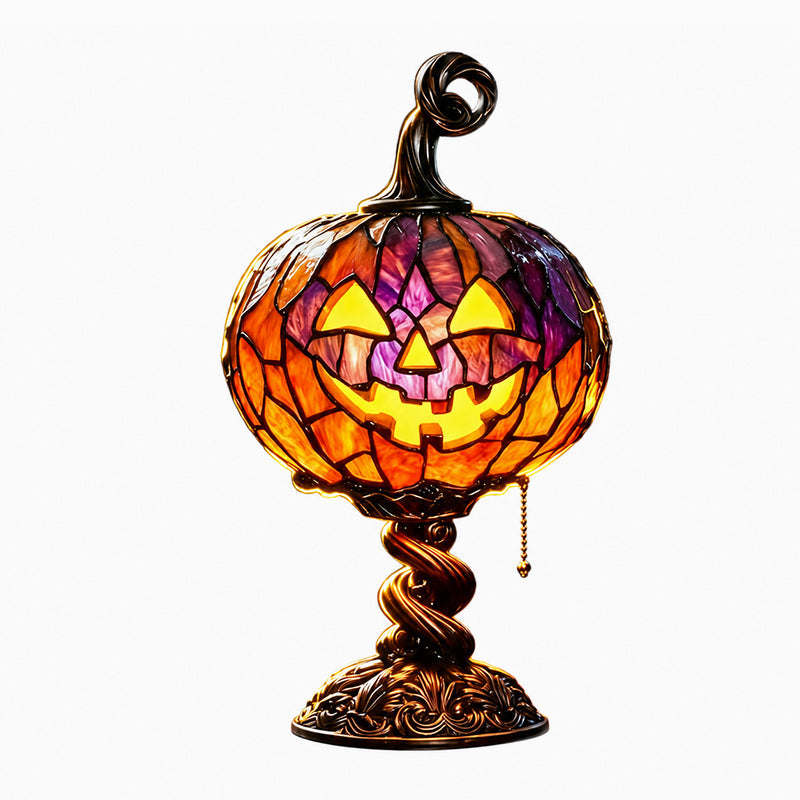 π Tall Pumpkin Lamp: Cozy Autumn Glow & Halloween Decor Light! π