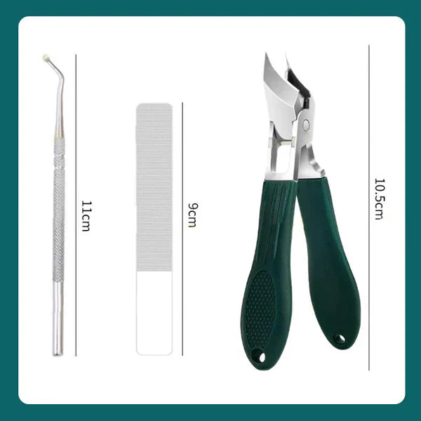 Anti-slush slant edge nail clippers 3-piece se