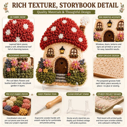 🏡Build a Cozy  Fairytale Village – No Sewing Needed! ✨