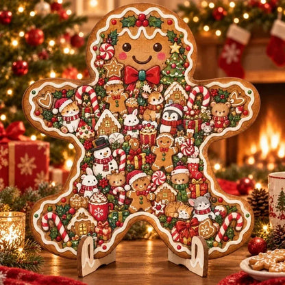🎄🧩 Wooden Christmas Puzzle with Stand — 8 Festive Designs to Build & Display