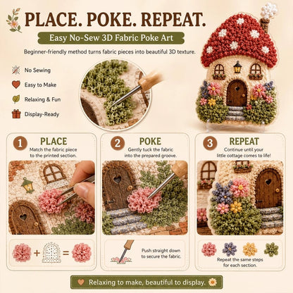 🏡Build a Cozy  Fairytale Village – No Sewing Needed! ✨