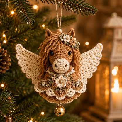 🧶 Handcrafted Angel Animal DIY Crochet Kit: Cute Guardian Ornaments! 👼✨