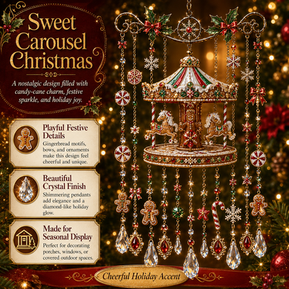 🎄 Christmas Crystal Wind Chime: Sparkling Holiday Porch & Garden Decor! ✨