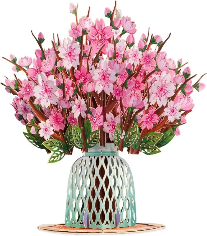 2-in-1 gift and decoration for any occasion 🌸 3D flower bouquet pop-up card