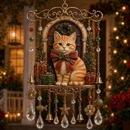 🎄 Christmas Crystal Wind Chime: Sparkling Holiday Porch & Garden Decor! ✨