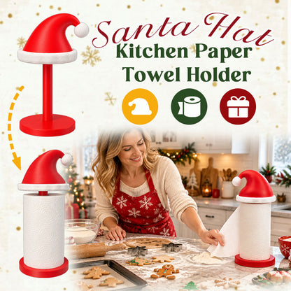 🎅Santa Hat Paper Towel Holder -- Festive 2-in-1 Kitchen Decor & Holiday Gift