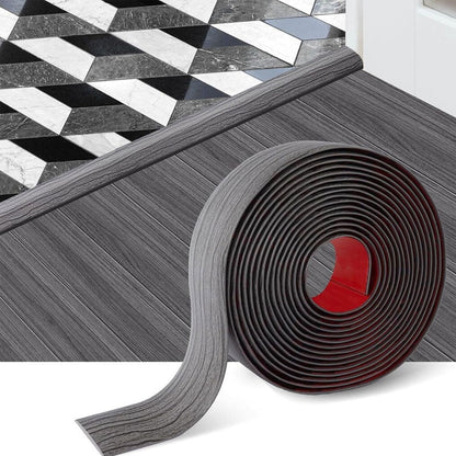 🩹 Self-Adhesive Floor Transition Strip: Flexible PVC Peel-and-Stick Threshold Edge Edging! 🚪