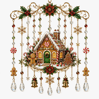 ✨ Christmas Crystal Hanging Ornament: Sparkling Holiday Suncatcher Decor! 🎄