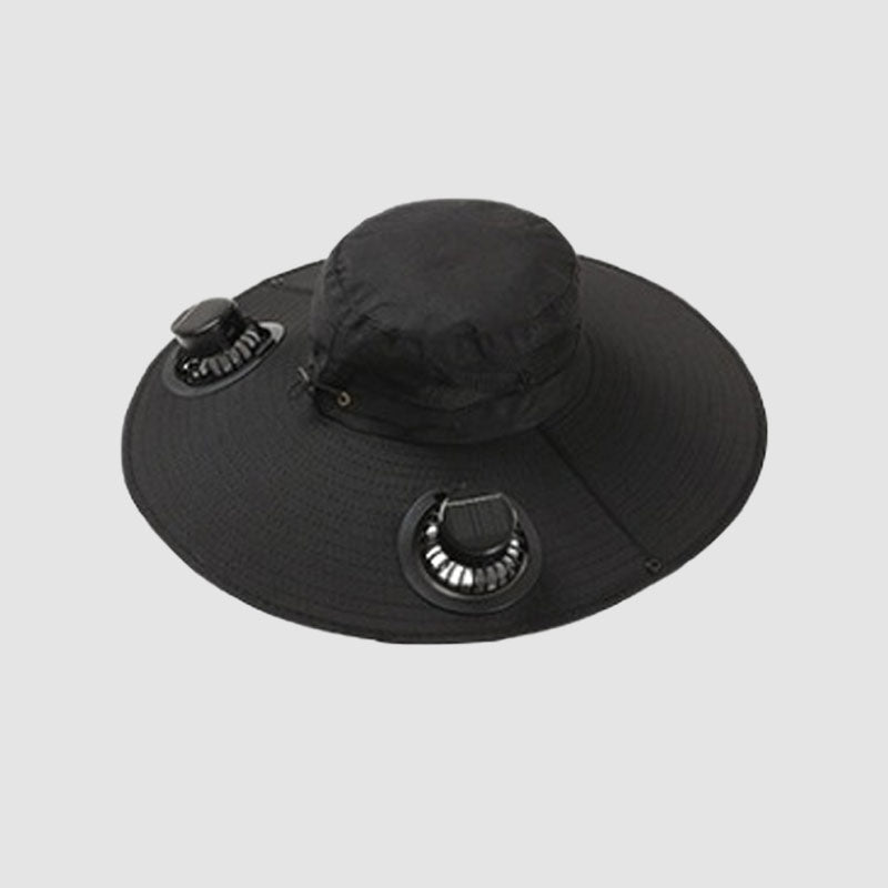 🧢 Turbine solar-powered fan hat: the ultimate hands-free cooling gadget! 🌪️