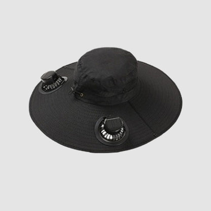 🧢 Turbine solar-powered fan hat: the ultimate hands-free cooling gadget! 🌪️