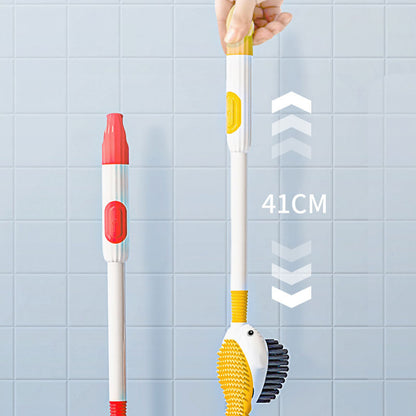 Wall-Mounted Suction Cup Toilet Cleaning Brush Set