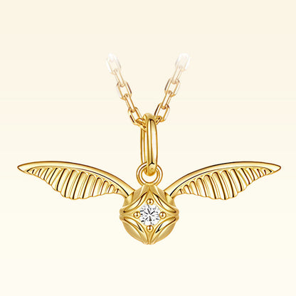 🔮Golden Snitch Necklace – Magical Style for Harry Potter Fans ✨