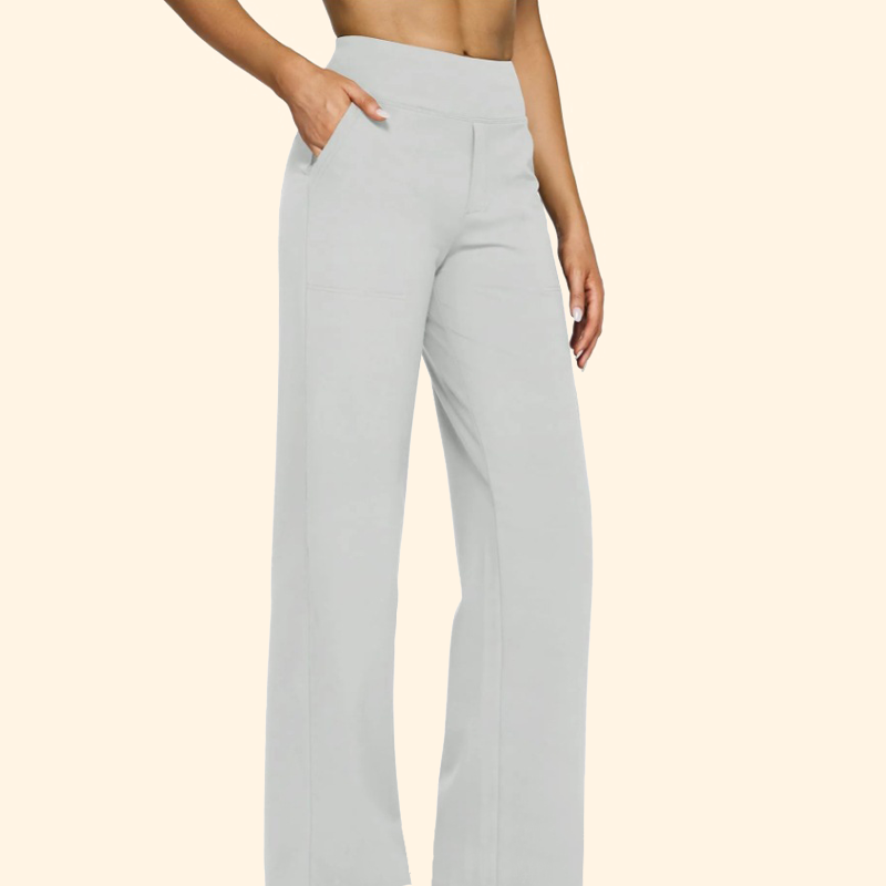 🔥Loose, high-waisted business trousers with an informal waistban