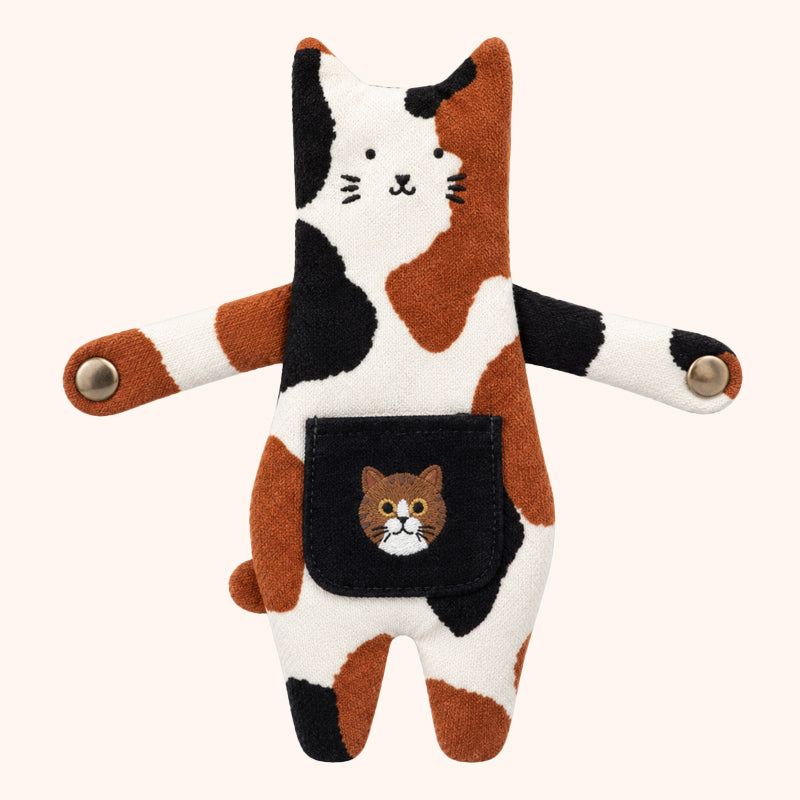 🧸🎀 Cute Bear & Cat Zipper Bag Charm — Playful Storage Pouch for Handbags & Totes
