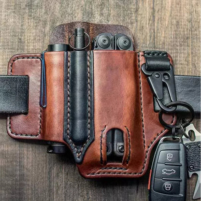 🛠️ Multi Tool Belt Leather Storage Bag 🏕️