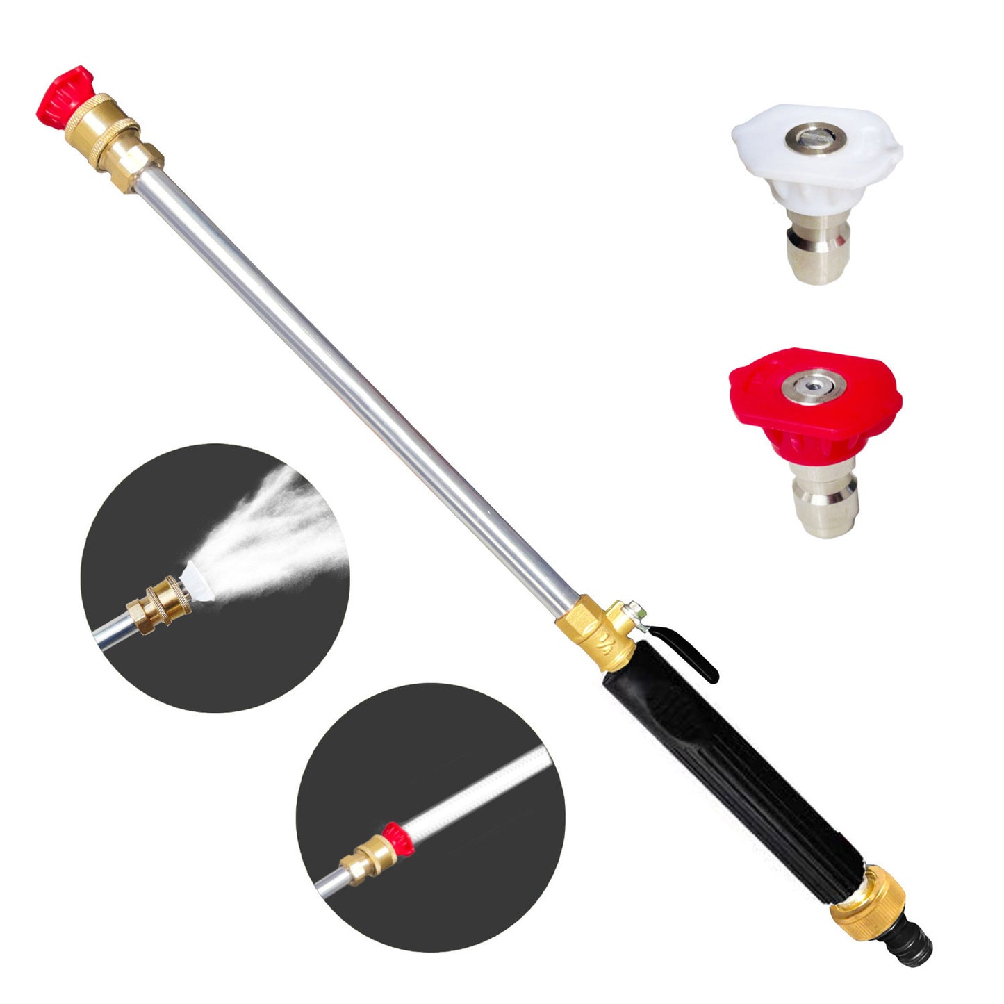 💪 Blast away grime with high pressure – then water your roses with a flick! 🌹🚿