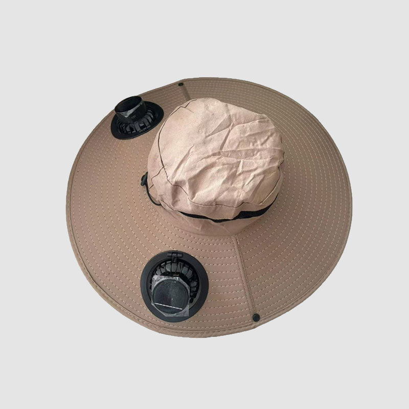 🧢 Turbine solar-powered fan hat: the ultimate hands-free cooling gadget! 🌪️