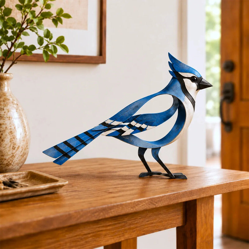 🕊️✨ Metal Bird Sculpture — Modern Openwork Design for Home Decor