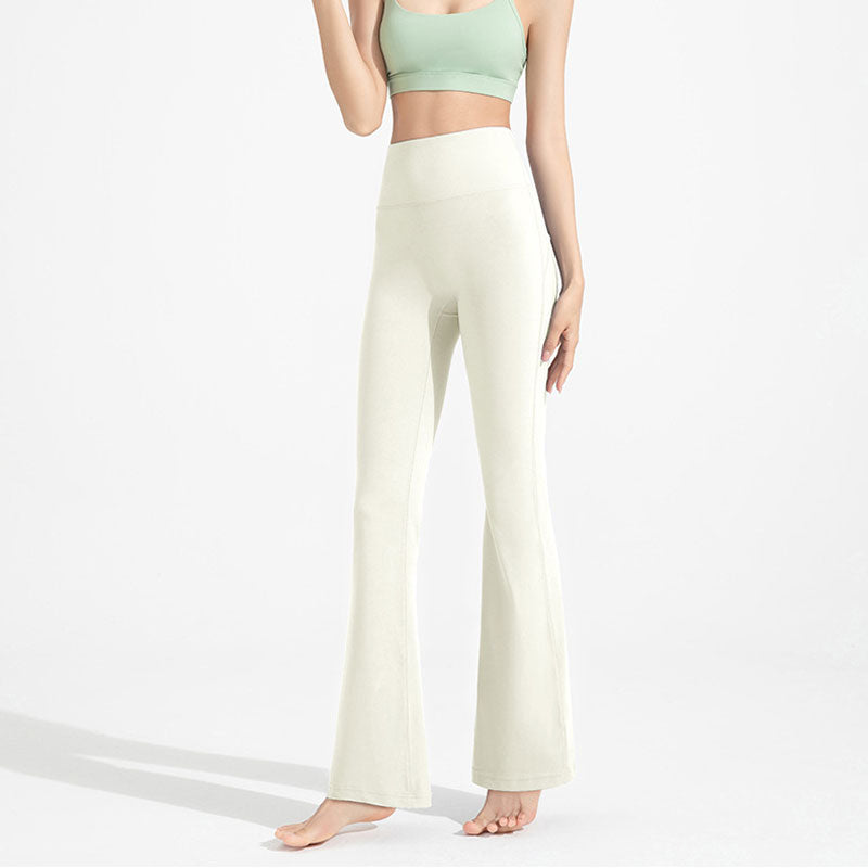 High-Waisted, Antibacterial, Flared Yoga Pants