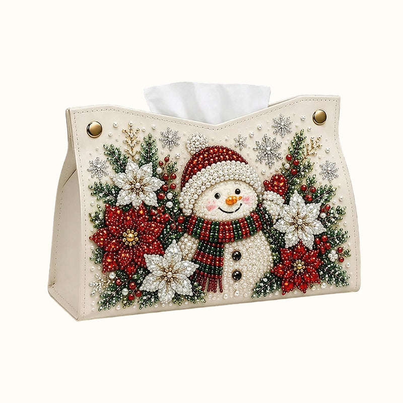 🎄DIY Diamond Painting Tissue Holder -- Double-Sided Christmas Craft, Festive Designs & Everyday Use