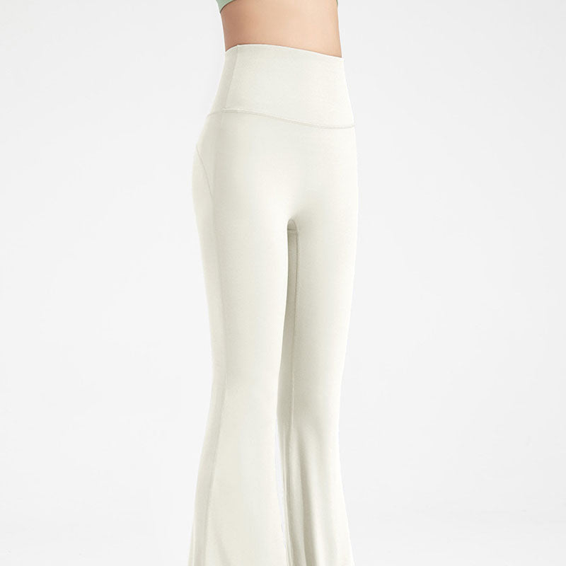 High-Waisted, Antibacterial, Flared Yoga Pants