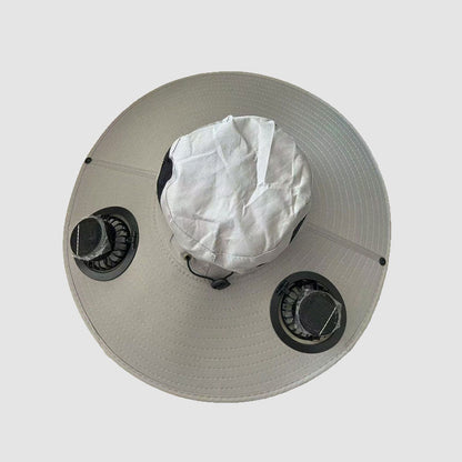 🧢 Turbine solar-powered fan hat: the ultimate hands-free cooling gadget! 🌪️