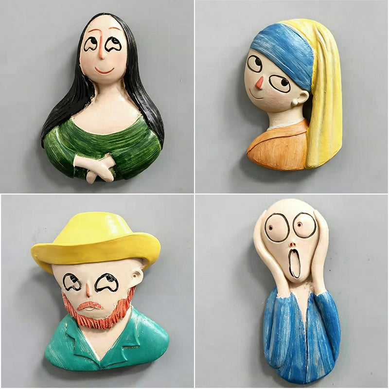 🎨 3D Fridge Magnets Featuring World-Famous Paintings 🖼️✨