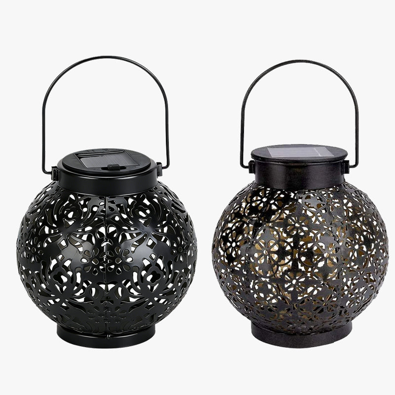 ✨ Transform Your Backyard into a Magical Wonderland! 🌙 Solar Hollow Patterned Lights 🏮