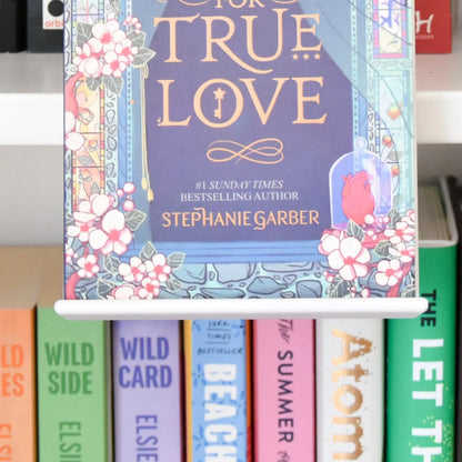 📚✨ Floating Book Display Shelf — Magical Floating Look with Decorative Botanical Accent