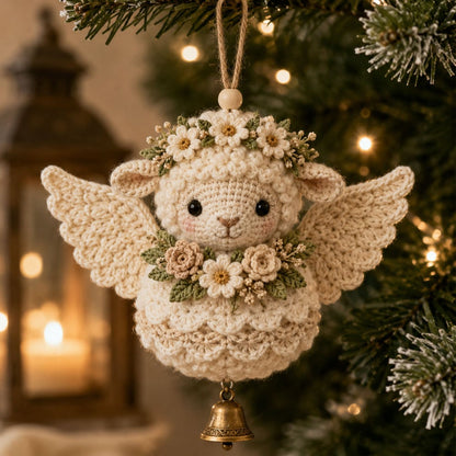 🧶 Handcrafted Angel Animal DIY Crochet Kit: Cute Guardian Ornaments! 👼✨