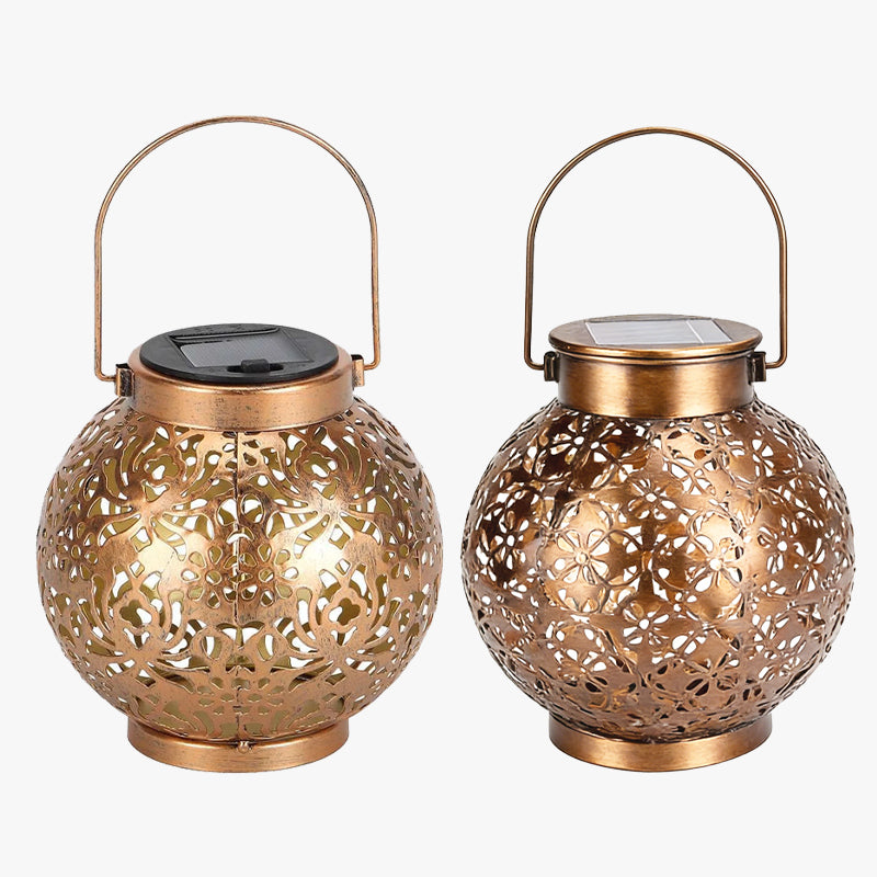 ✨ Transform Your Backyard into a Magical Wonderland! 🌙 Solar Hollow Patterned Lights 🏮