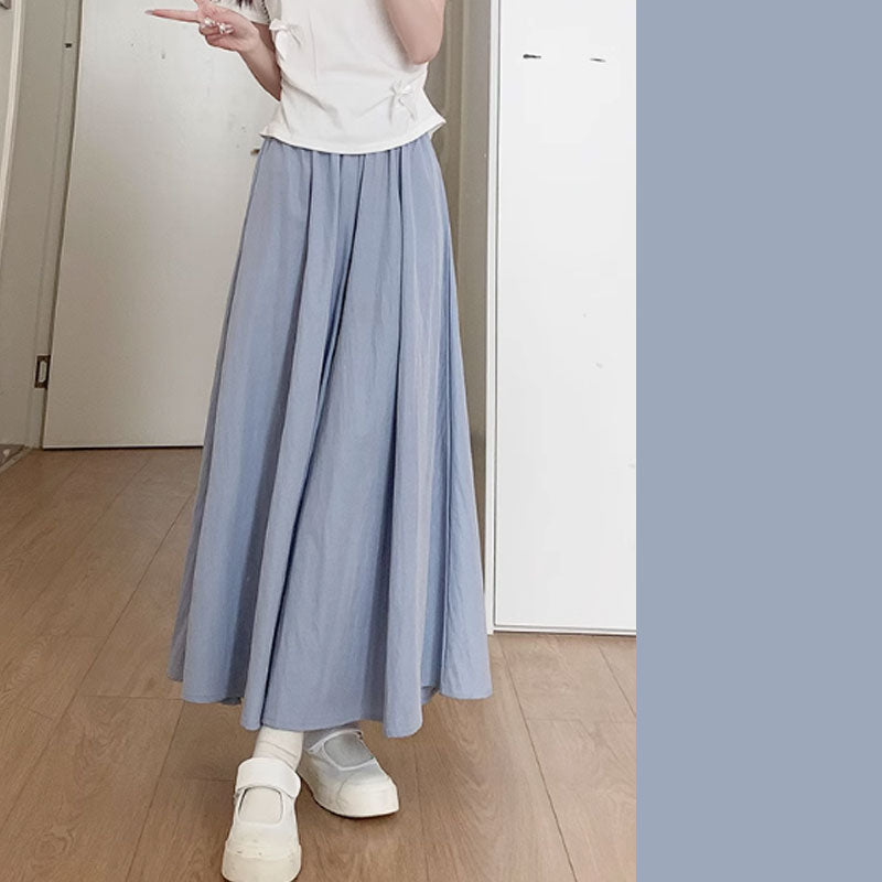 🔥Buy more than one to enjoy the discount🍑SUMMER HIGH WAIST WIDE LEG SKIRT PANTS WOMEN