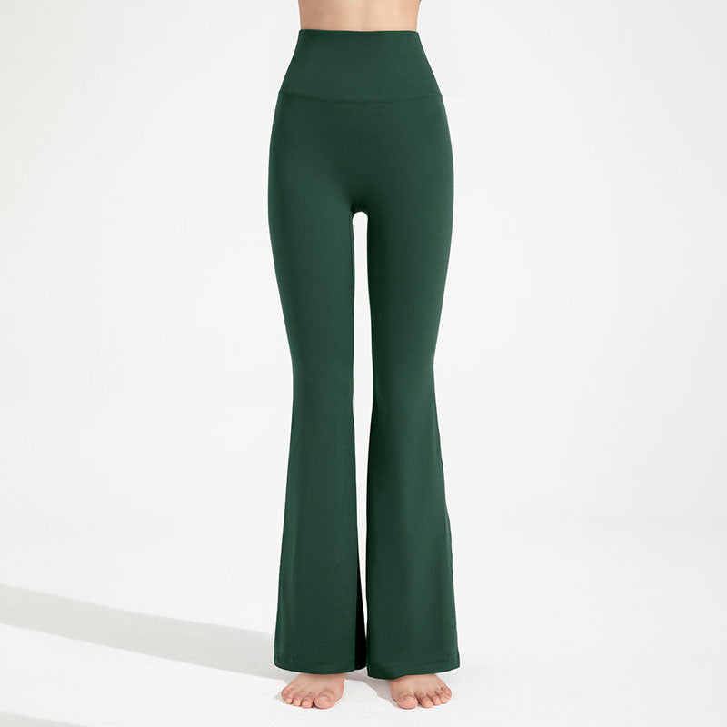 High-Waisted, Antibacterial, Flared Yoga Pants