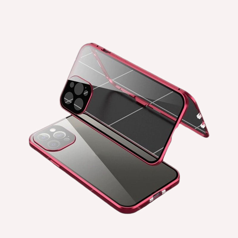 Double-sided magnetic anti-peep phone case