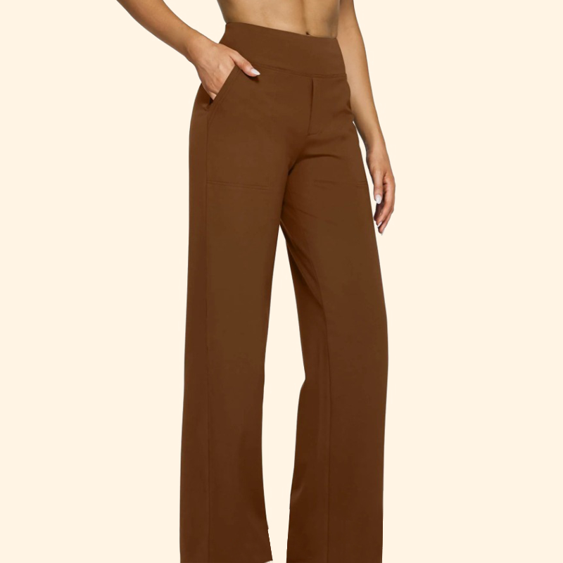 🔥Loose, high-waisted business trousers with an informal waistban