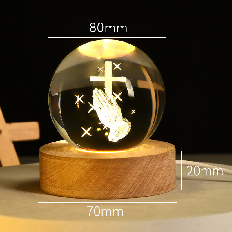 🔮💫 Crystal Globe Night Light – A Touch of Elegance in Every Corner 🌙✨