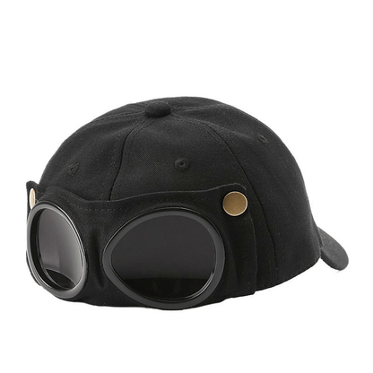🤣 Aviator Style Baseball Cap — Unique Sunglasses Slots & Vintage Metal Details! 🧢✨
