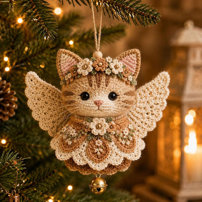 🧶 Handcrafted Angel Animal DIY Crochet Kit: Cute Guardian Ornaments! 👼✨