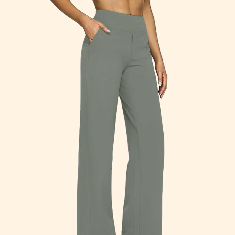 🔥Loose, high-waisted business trousers with an informal waistban