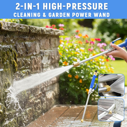 💪 Blast away grime with high pressure – then water your roses with a flick! 🌹🚿
