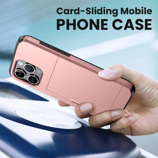 Short sliding cell phone case