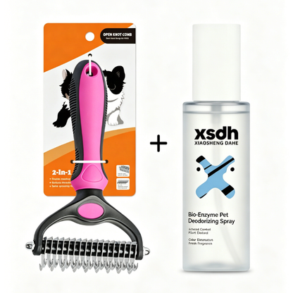 🐶Professional de-shedding brush for dogs and cats🐱