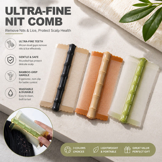 🌿 Ultra-Fine Scalp Care Comb: Gentle Fine-Teeth Dandruff Comb! 🧼