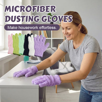 🧤 Dust with a touch – microfiber gloves that grab every speck! ✨