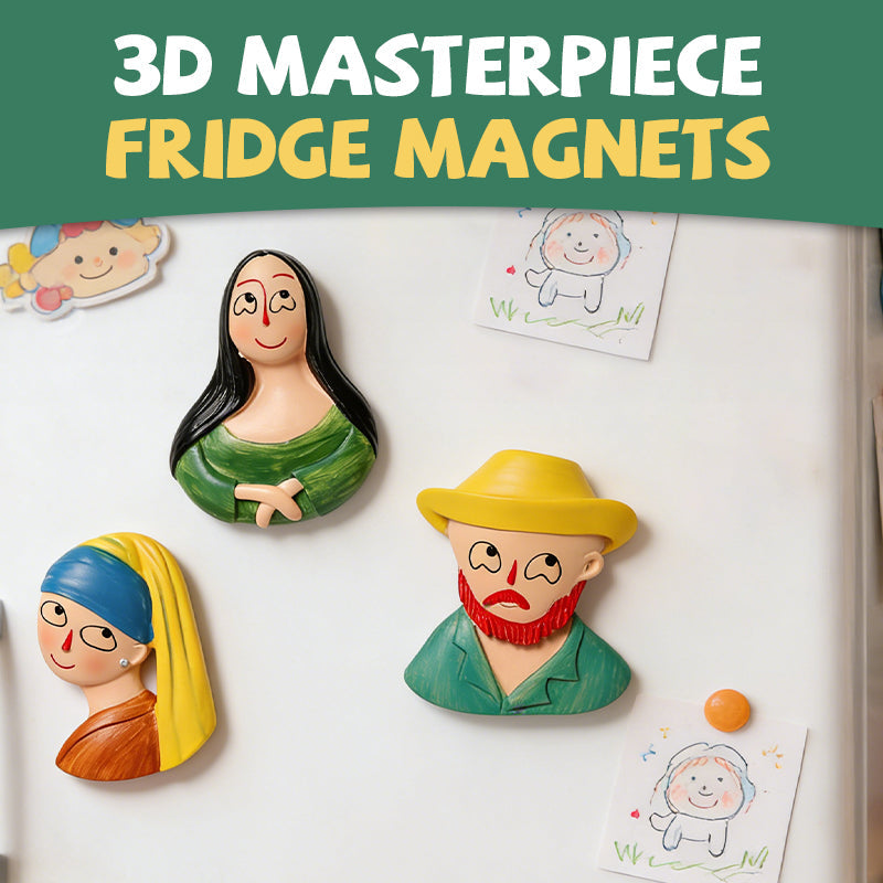 🎨 3D Fridge Magnets Featuring World-Famous Paintings 🖼️✨