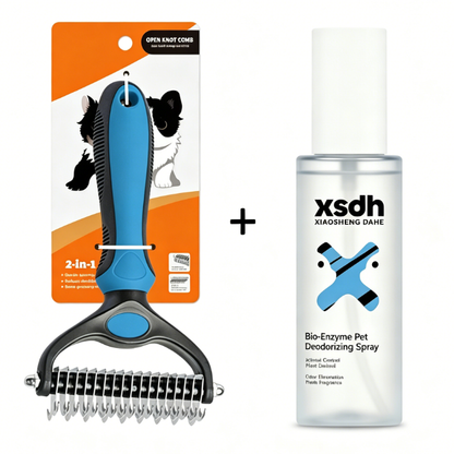 🐶Professional de-shedding brush for dogs and cats🐱