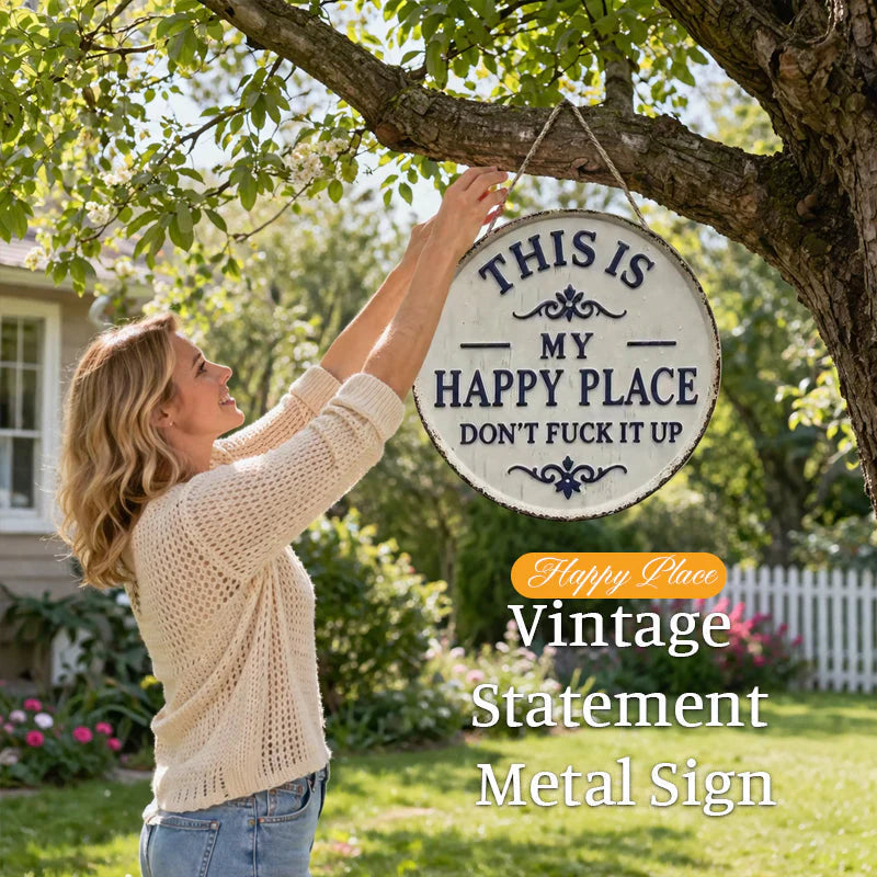 🚪 “This Is My Happy Place” – the door sign that sets the tone the moment you walk in! 💖