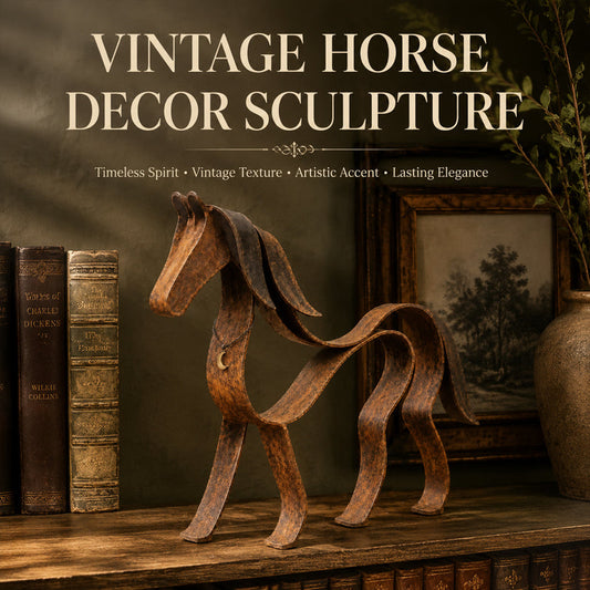 🐎✨ A Presence That Lingers — Vintage Metal Horse Sculpture