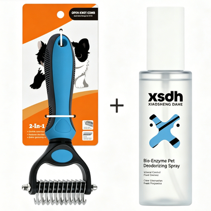 🐶Professional de-shedding brush for dogs and cats🐱